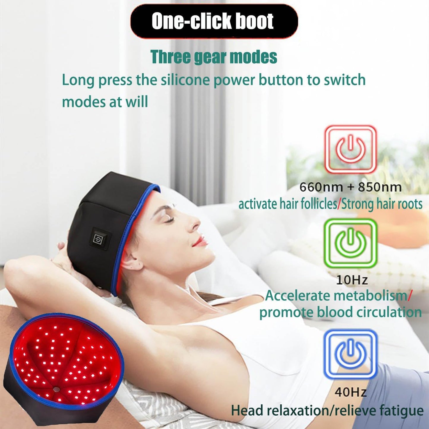 Red Light Therapy Cap for Hair Growth