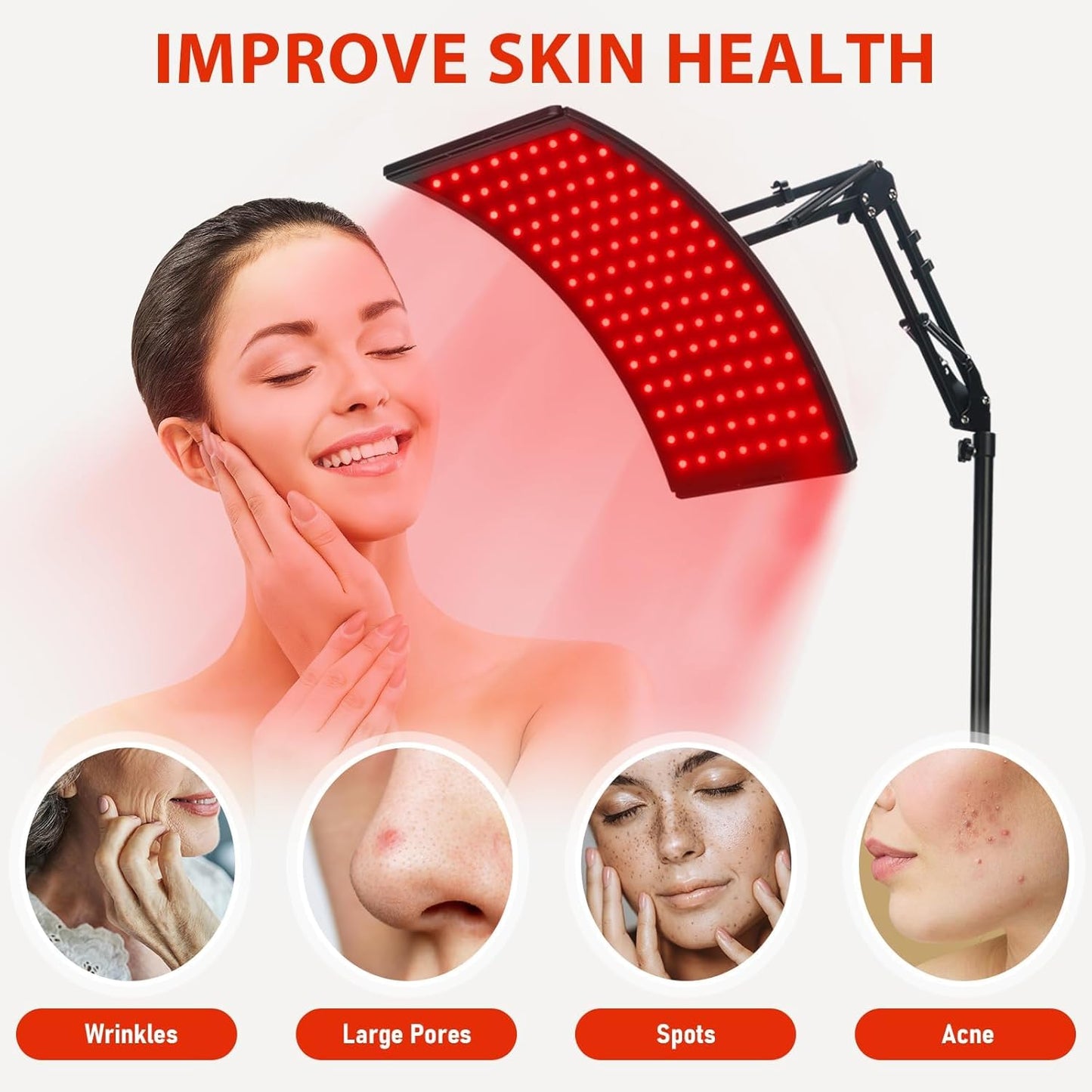 Premium Dual-Wavelength Red Light Therapy Panel