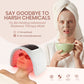 LED Face Light Therapy Mask with Spray Hydration – 7 Color Modes