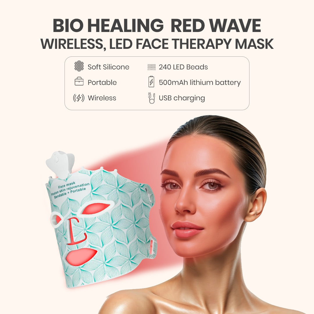 Red Light Therapy 7-Color LED Face Mask  - Bio Healing™