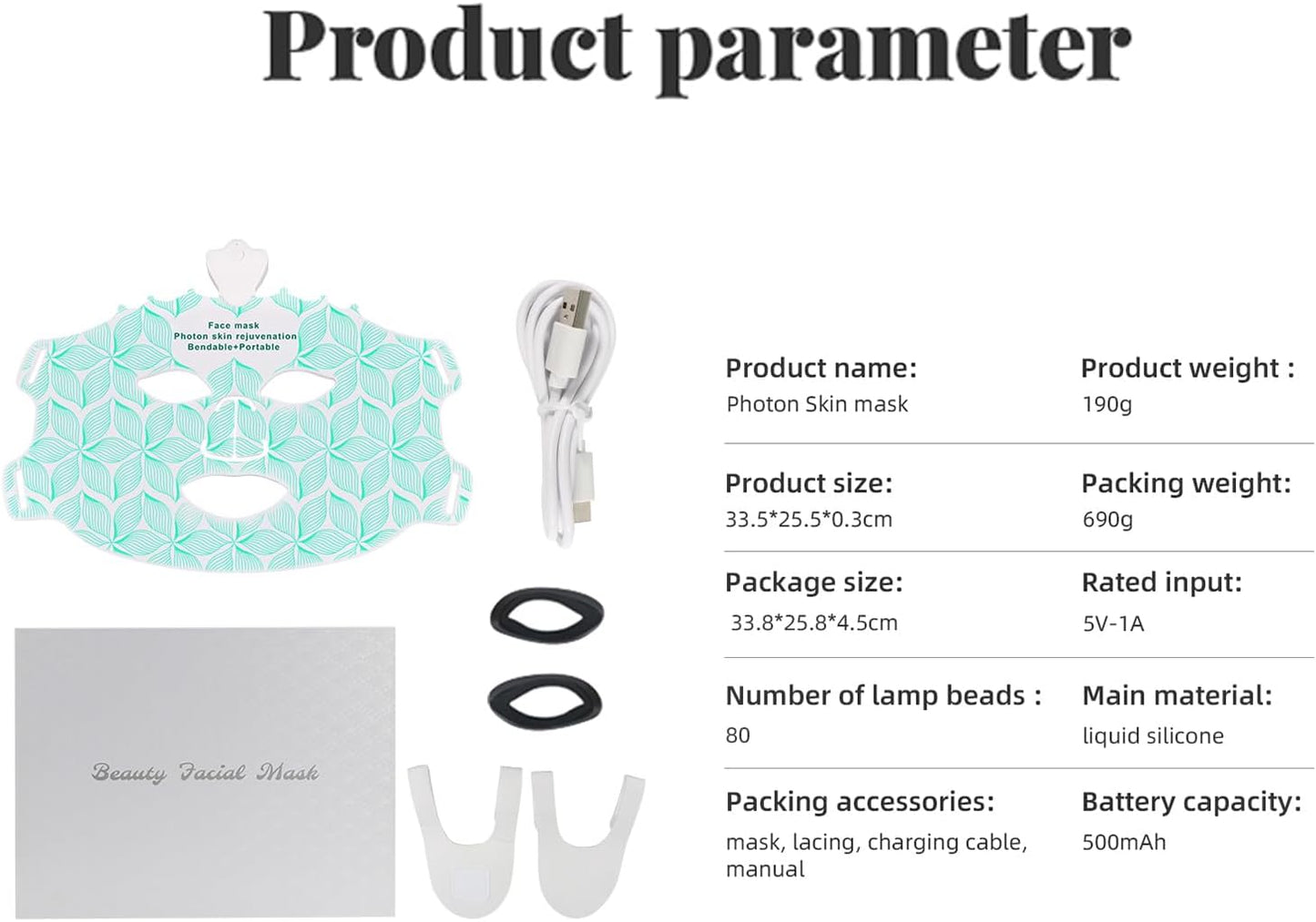 Red Light Therapy 7-Color LED Face Mask  - Bio Healing™