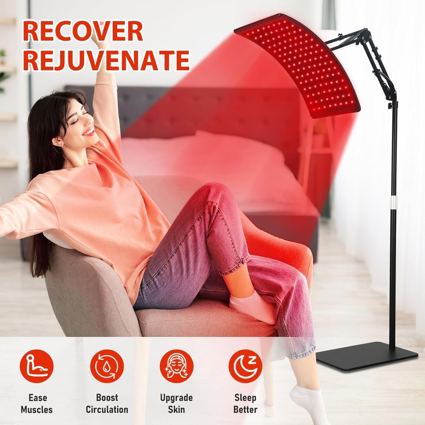Premium Dual-Wavelength Red Light Therapy Panel