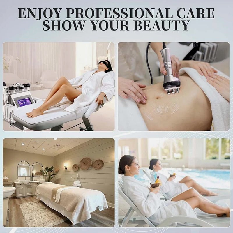 9 - in - 1 Ultrasonic Cavitation & RF Body Contouring Beauty Machine (80K Technology)