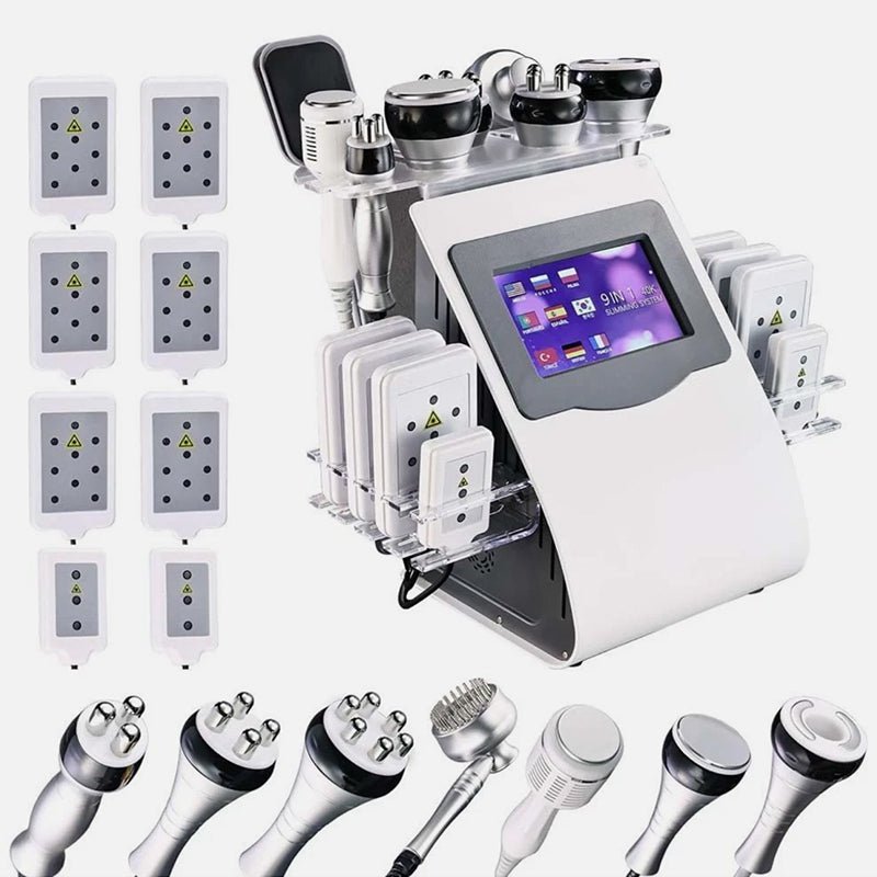 9 - in - 1 Ultrasonic Cavitation & RF Body Contouring Beauty Machine (80K Technology)
