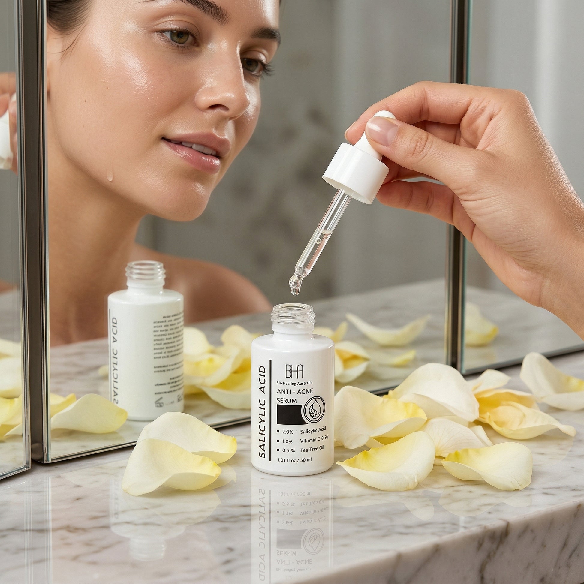 Anti - Dark Spot Whitening Serum & Salicylic Acid 2% Acne Treatment Serum