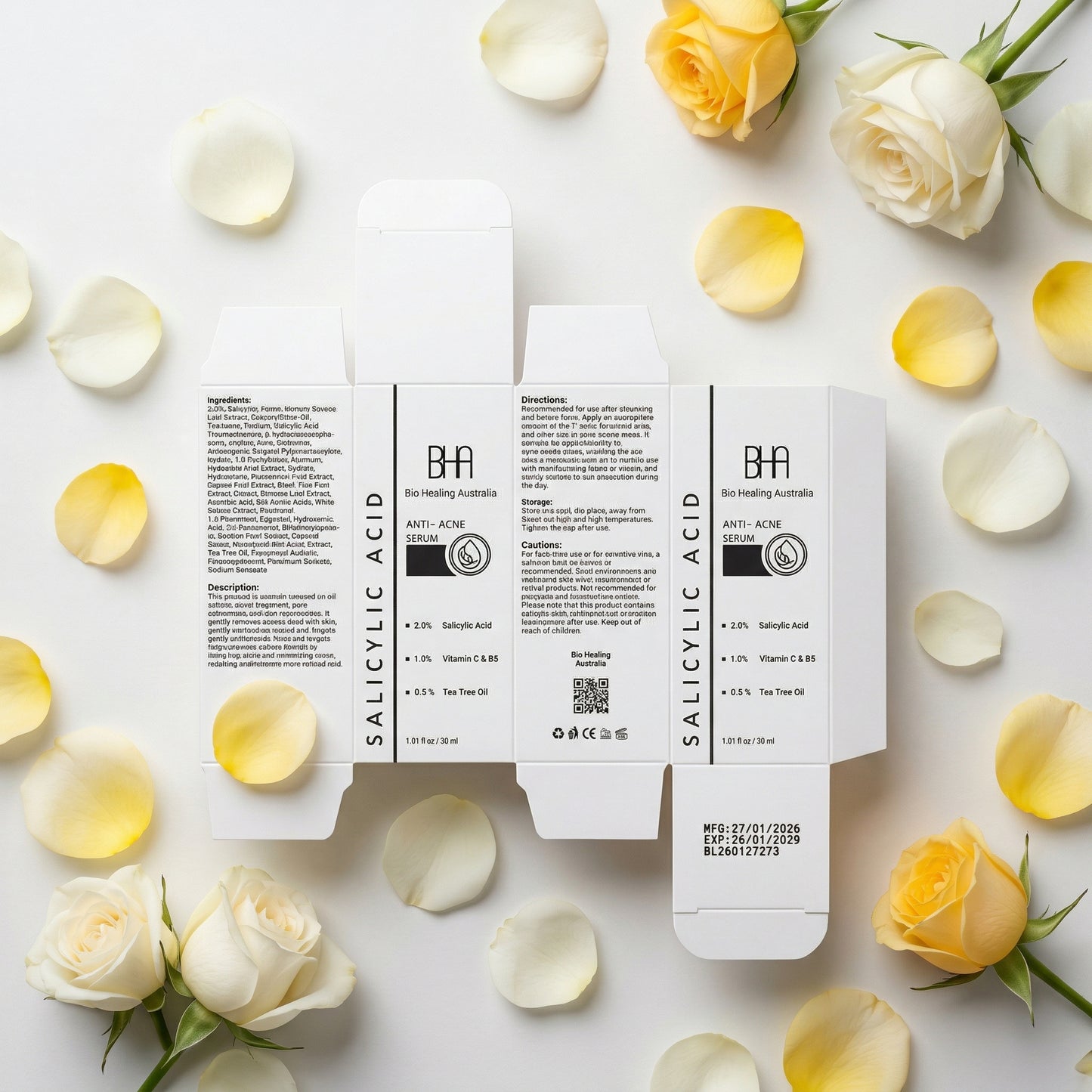 Anti - Dark Spot Whitening Serum & Salicylic Acid 2% Acne Treatment Serum