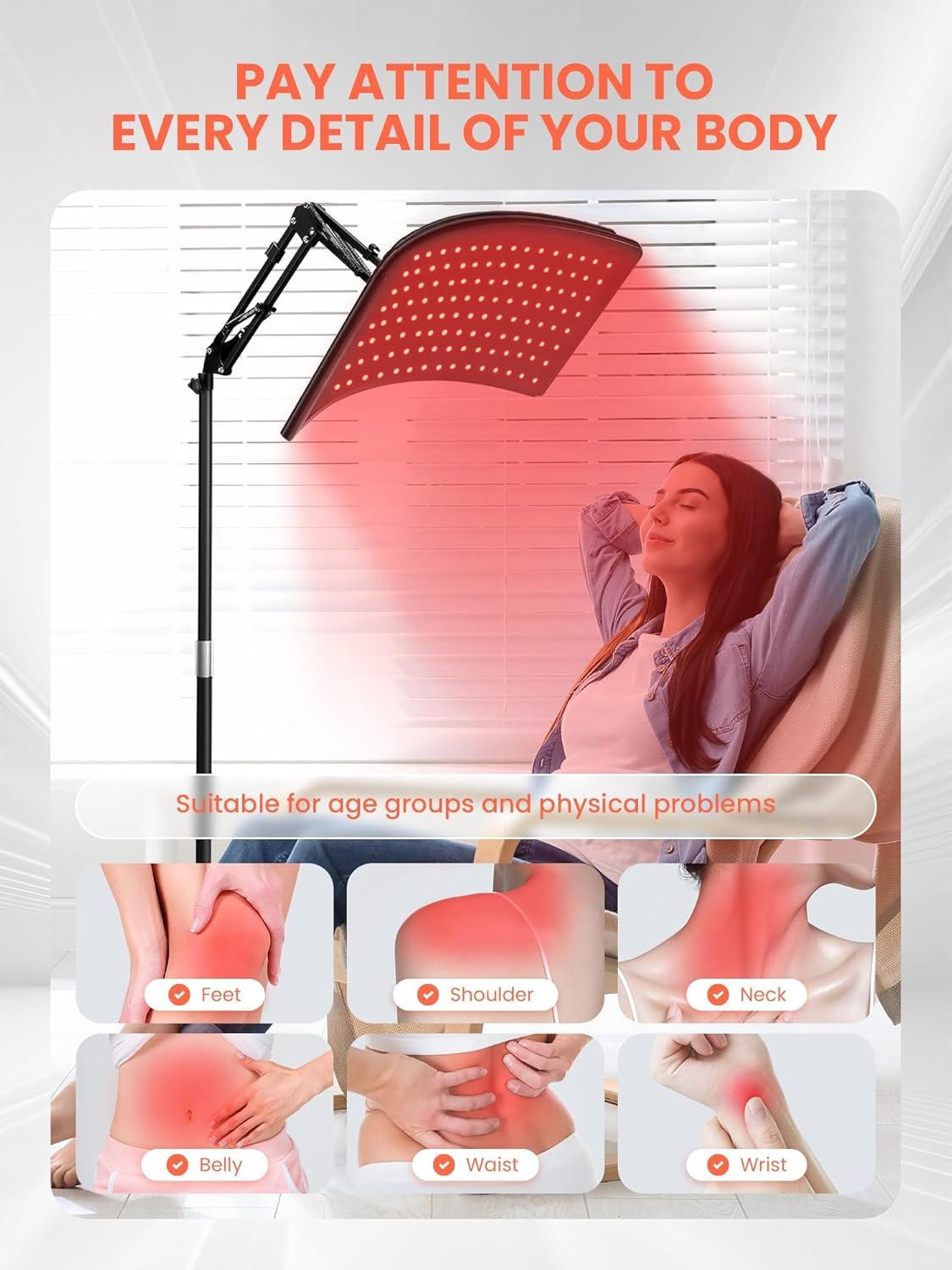 Premium Dual-Wavelength Red Light Therapy Panel