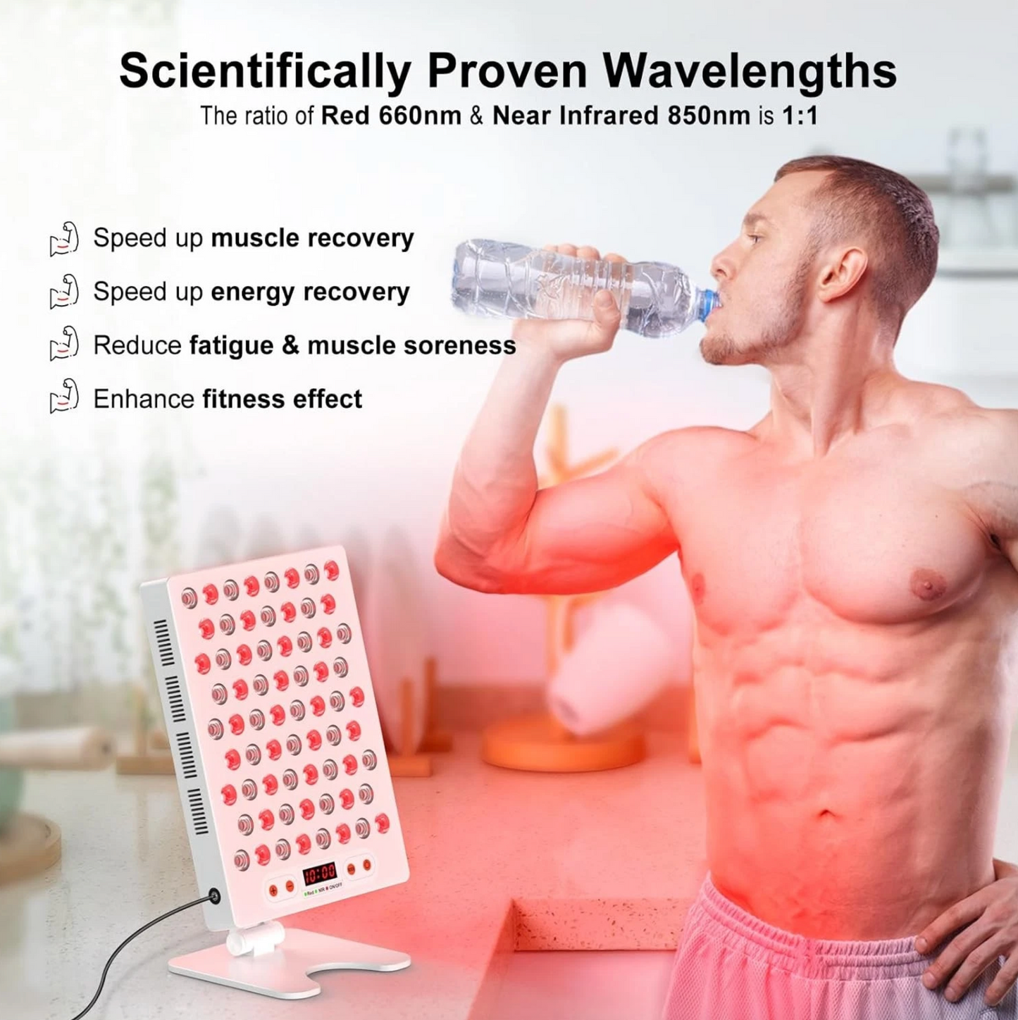 Red Wave Healing Infrared 300W Red Light Therapy Panel