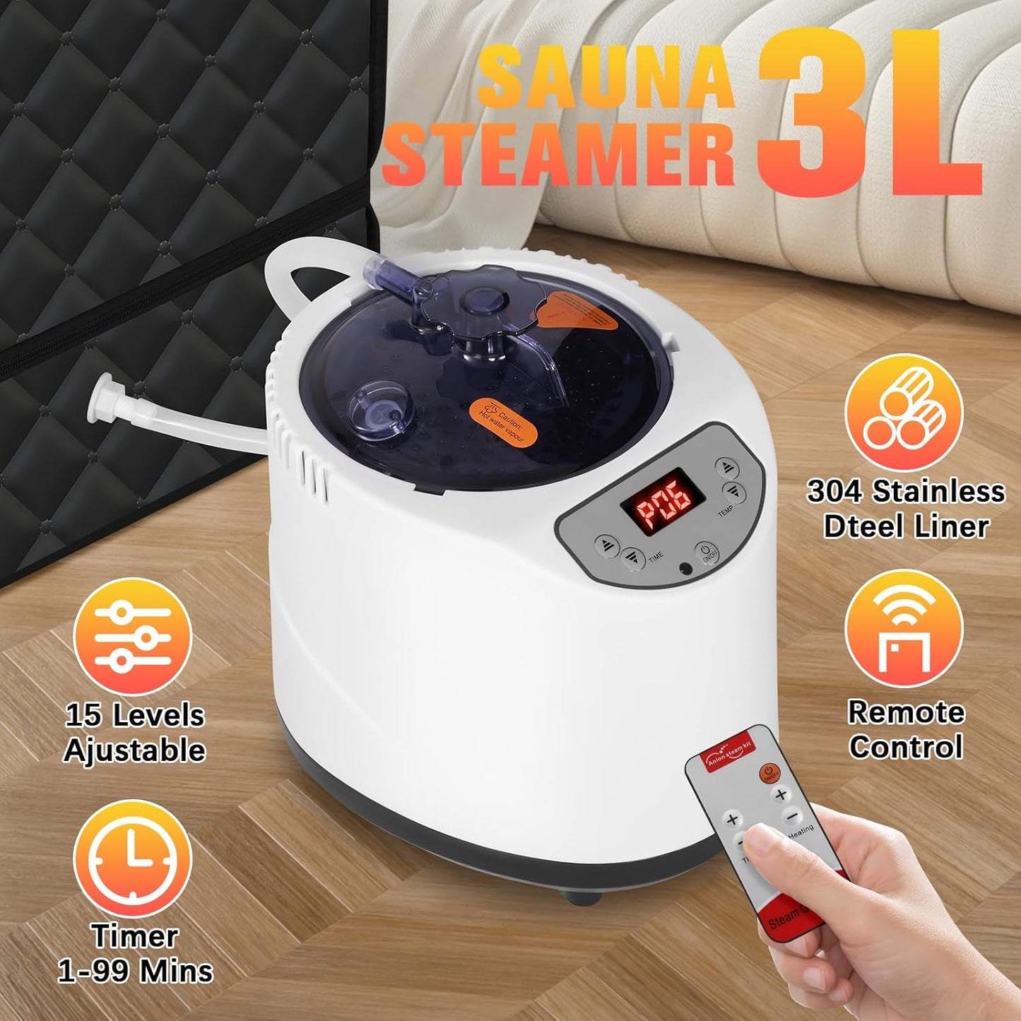 Bio Healing 3L Portable Steam Sauna