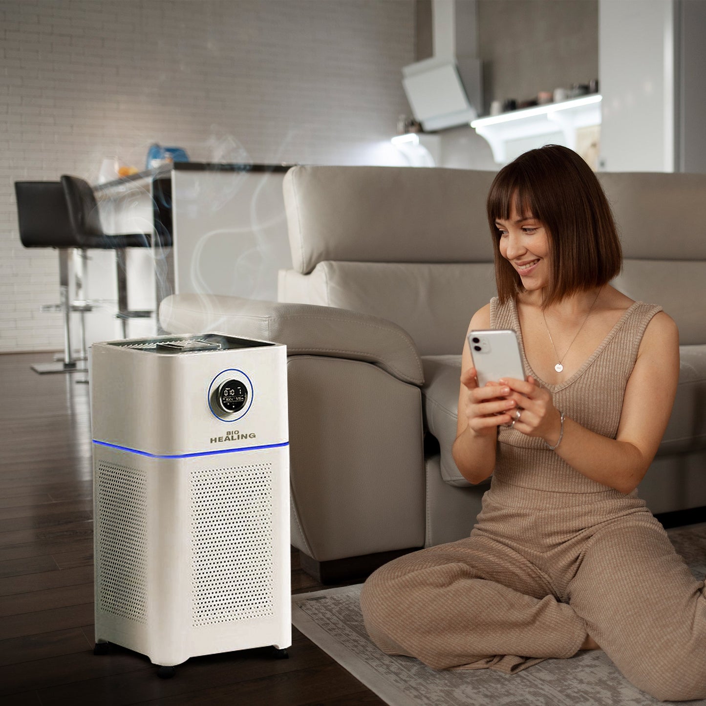 Bio Healing Hospital-Grade 5 Layers HEPA 13 Air Purifier & Humidifier