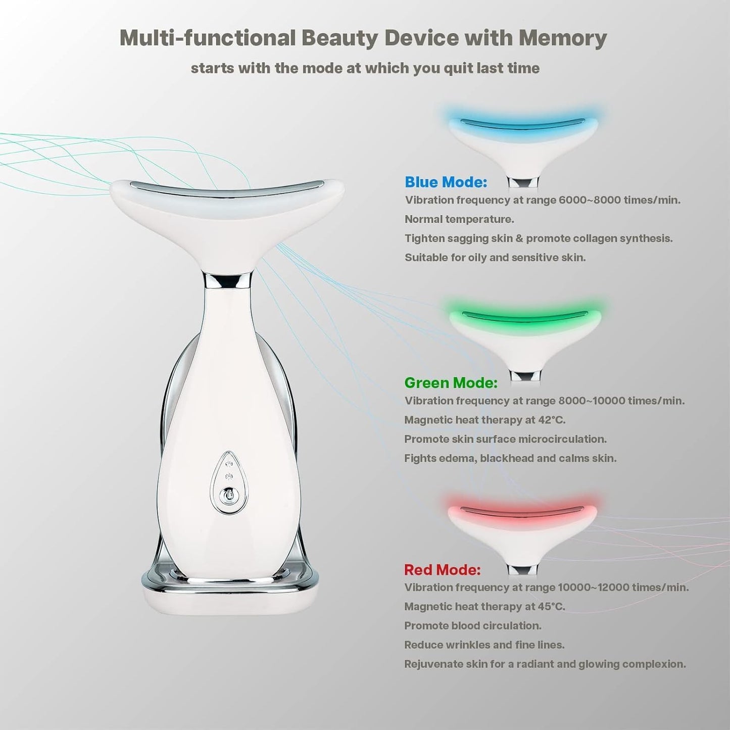 Bio Healing™ Neck, Face Massager – Anti-Aging, Lifting Skin Rejuvenation Device
