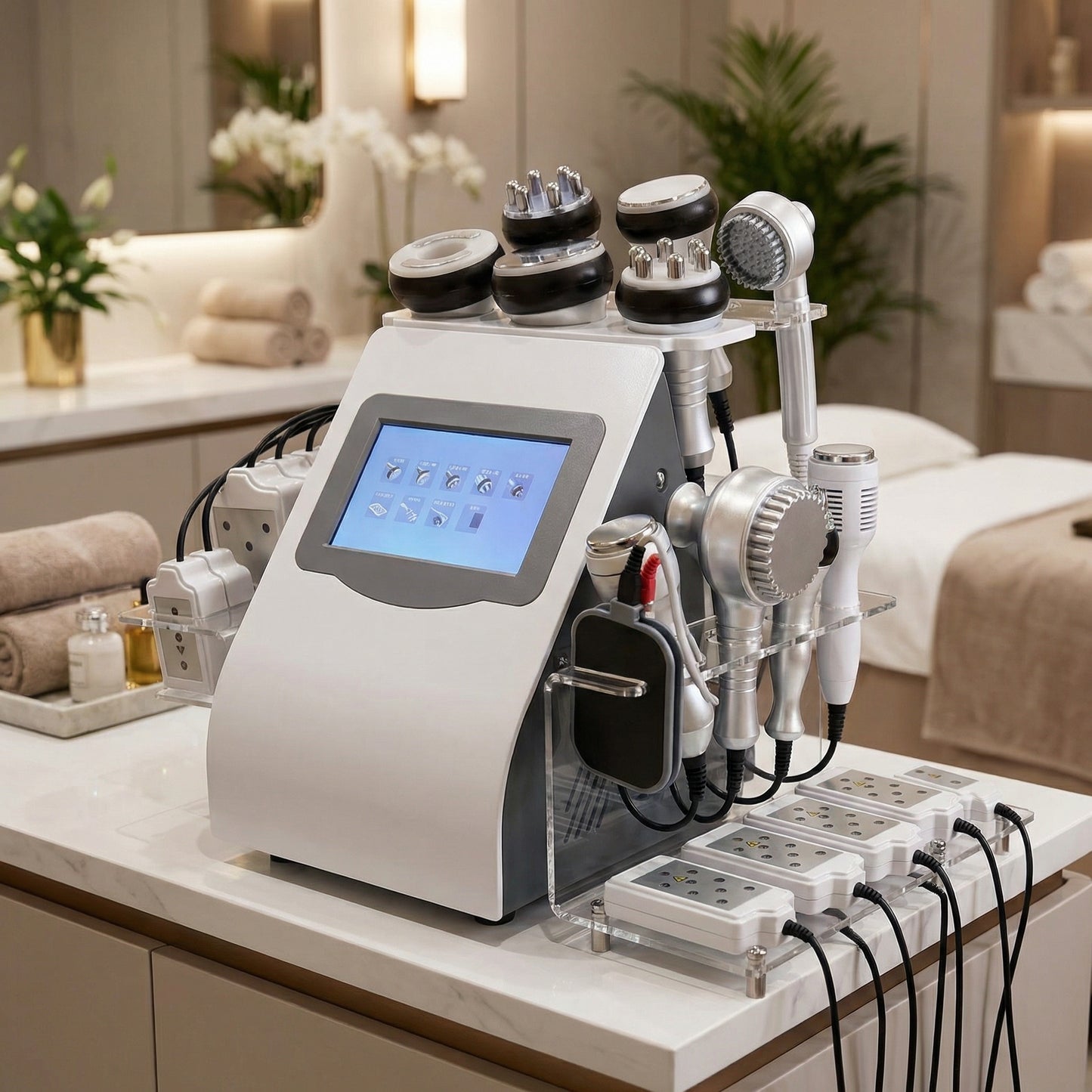 9 - in - 1 Ultrasonic Cavitation & RF Body Contouring Beauty Machine (80K Technology)