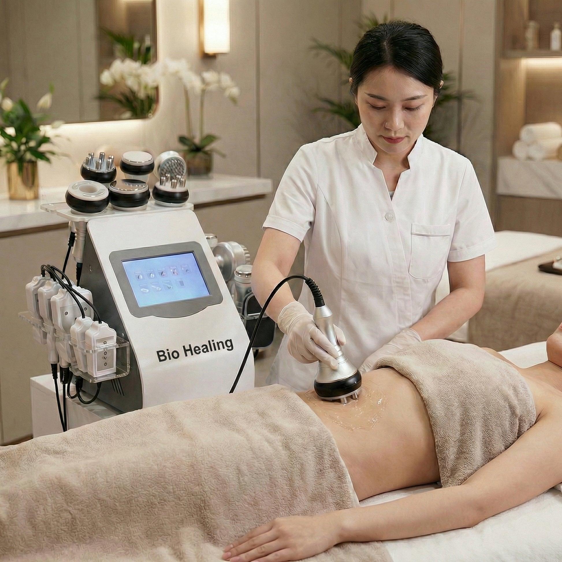 9 - in - 1 Ultrasonic Cavitation & RF Body Contouring Beauty Machine (80K Technology)