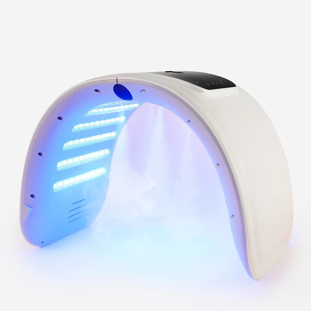 LED Face Light Therapy Mask with Spray Hydration – 7 Color Modes