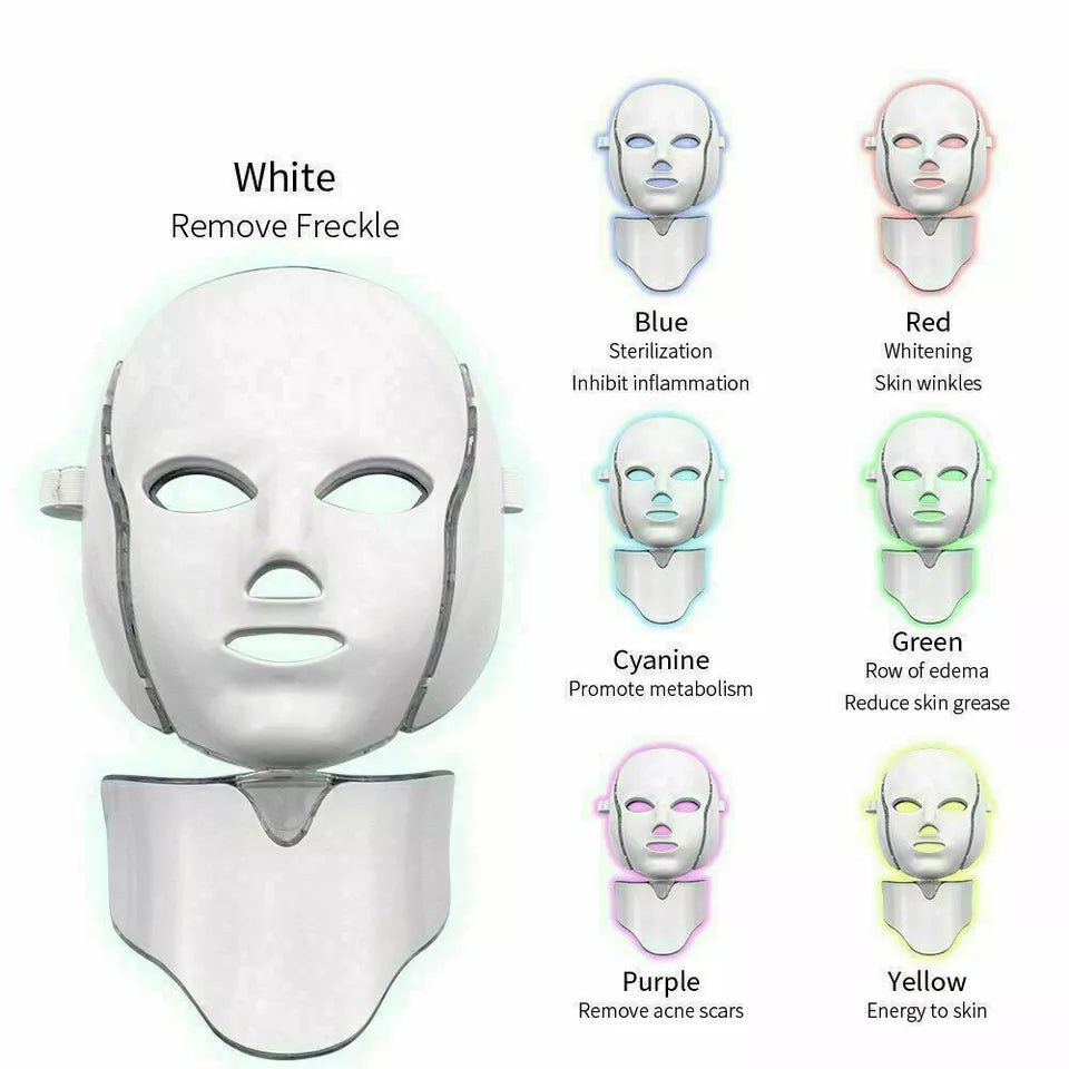 7 Color LED Face Mask for Face