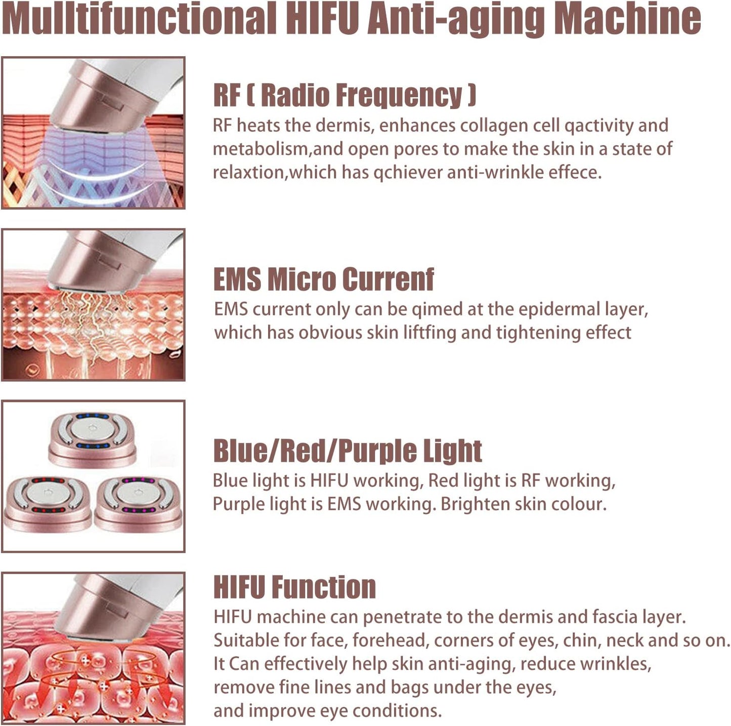 Mini Bio Healing™ RF EMS Micro-current Facial Lifting Beauty Machine
