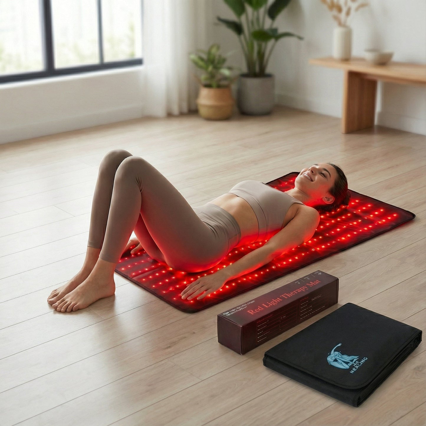 Red Light Relaxation Mat — Large Full-Body Wellness Pad