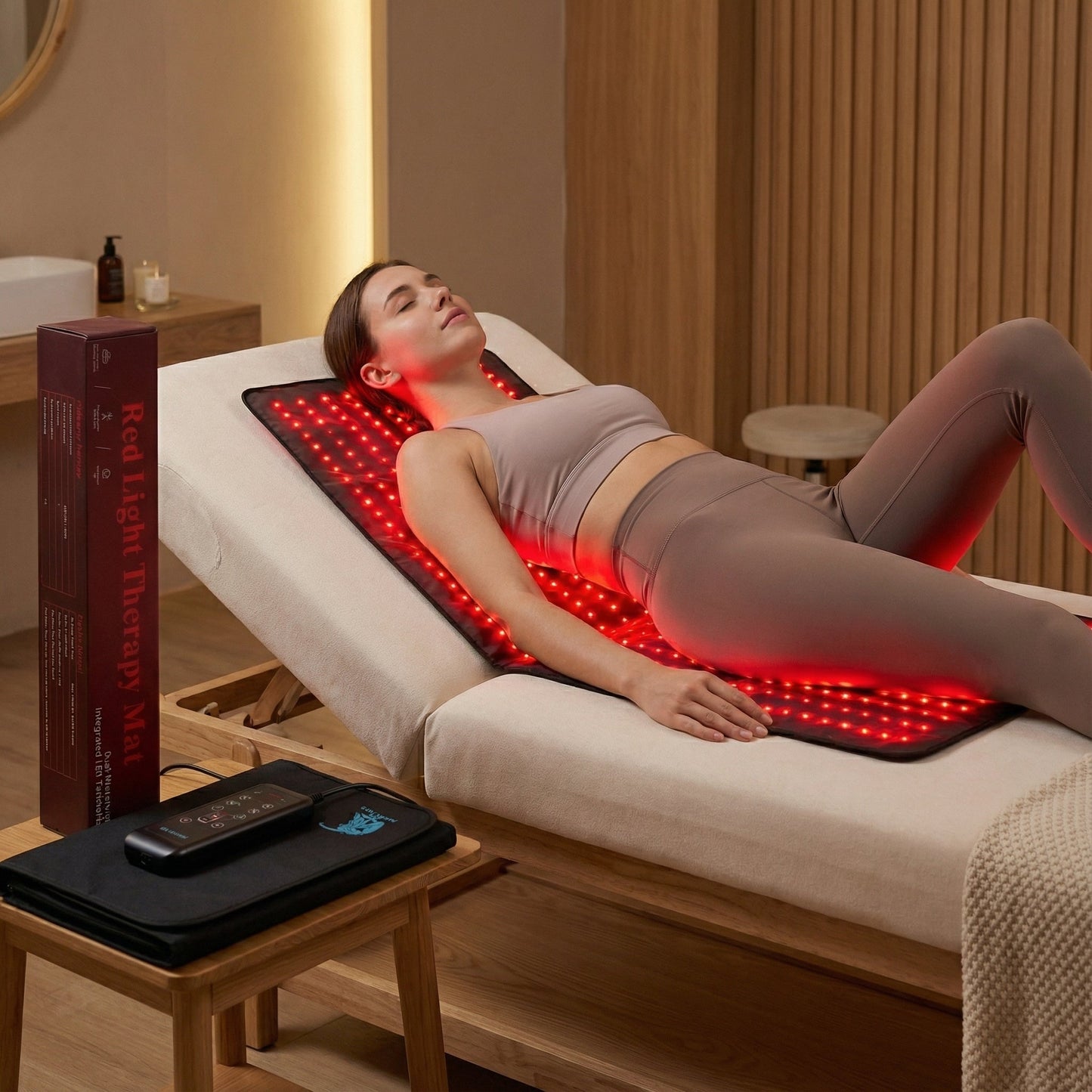 Red Light Relaxation Mat — Large Full-Body Wellness Pad