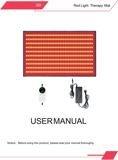 Red Light Relaxation Mat — Large Full-Body Wellness Pad