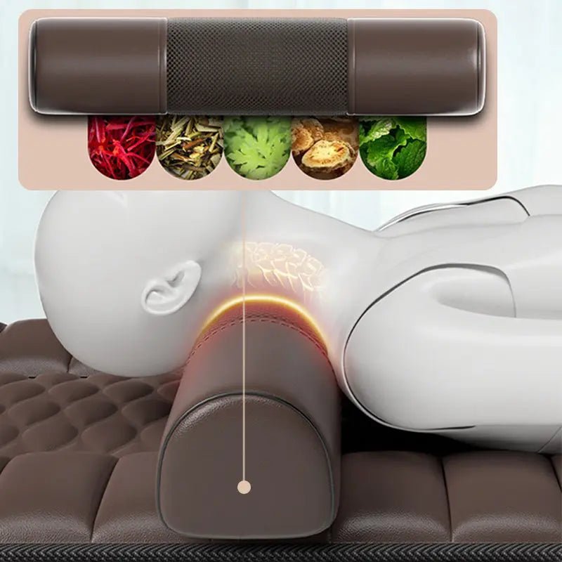 Relaxing Heat Therapy for Neck, Back & Shoulders  Massage Mat with Heat