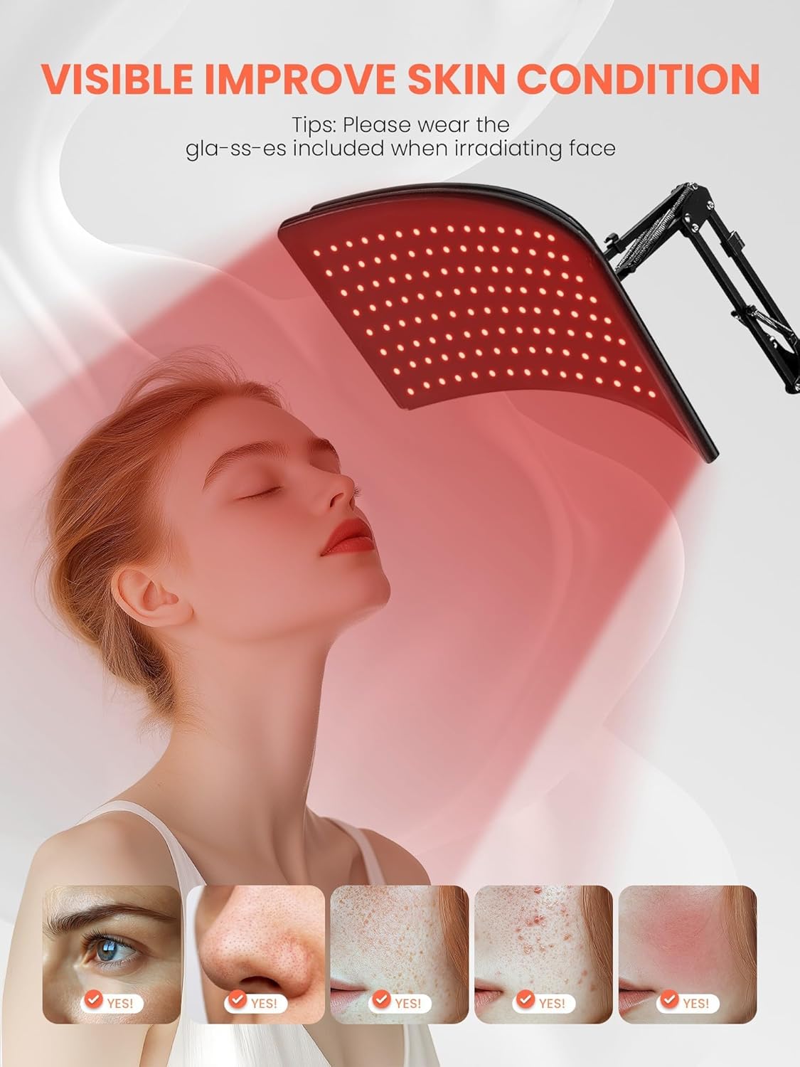 Premium Dual-Wavelength Red Light Therapy Panel